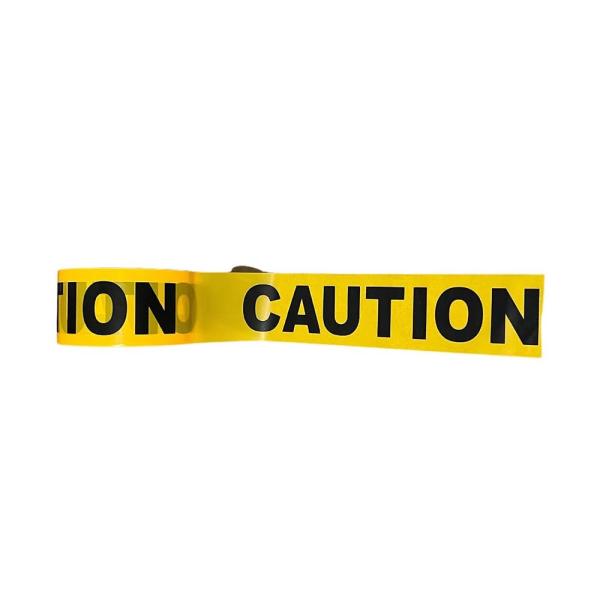 Yellow Caution Warning Tape Non-adhesive Road Blocking Barricade Safety Maker With PET Material