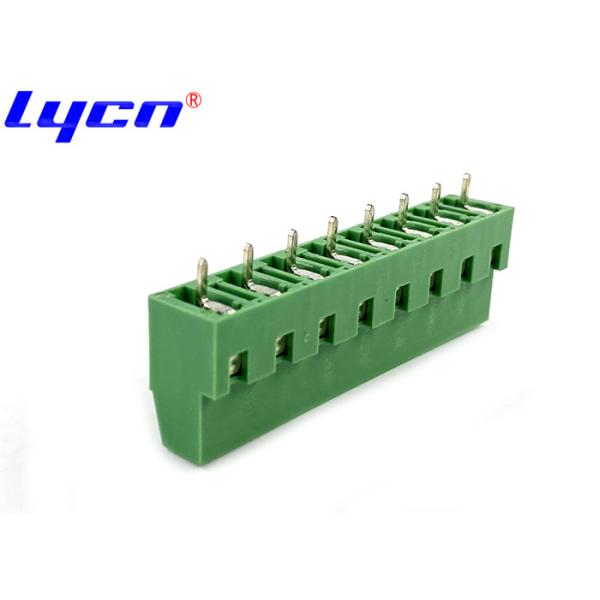 5 - 6mm Length Single Row Terminal Block 7.62mm PA66 Horizontal Line