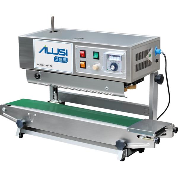 220V Sealing Packaging Machine , continuous band sealer machine 0.12M/mins