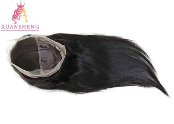 Straight Texture Full Lace Human Wigs , 100% Virgin Human Hair Hair Swiss Lace