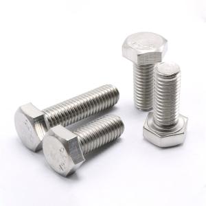 304 aço inoxidável SS Hex cabeça parafusos Full Thread A2-70 Din933 parafusos