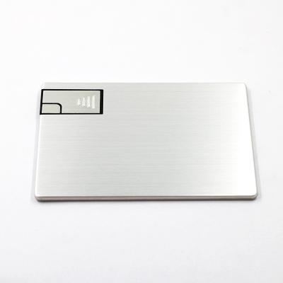As varas 16GB 32GB ROSH de USB do cartão de crédito do metal 2,0 da prata aprovaram