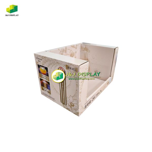 POS Corrugated Display Stands Biodegradable Full Color Printed