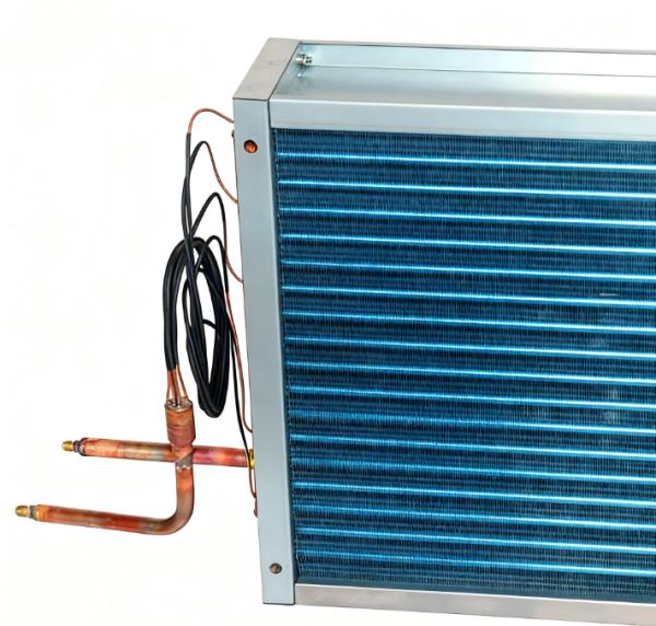 Copper Vertical Finned Condenser for HVAC 20mm Tube