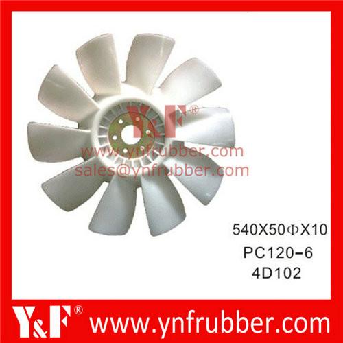 Excavator Fan Blade for , VOL-VO, Komatsu, Hitachi, Sumitomo, Kobelco, Kato, Hyundai, Doosan, Daewoo, Kubota,