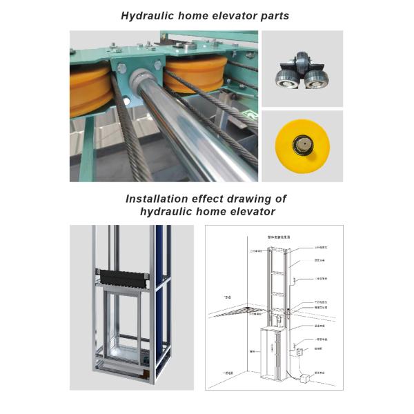 2-4 Floors Indoor &Outdoor Electric Residential Cheap Passenger Elevator Lift Small Dumbwaiter Home Lift for Sale