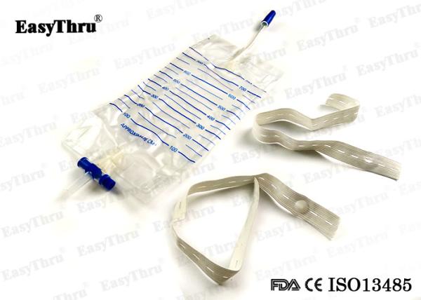 ISO13485 750ML Saco de cateter de urina, Sacos de pernas descartáveis para bebés