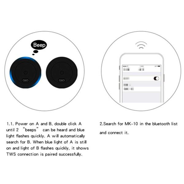 Producentre PDCMK10 Wireless Mini BT 4.2 Speaker With Microphone Phone Calling HD Super Bass Subwoofer Mini LoudSpeaker