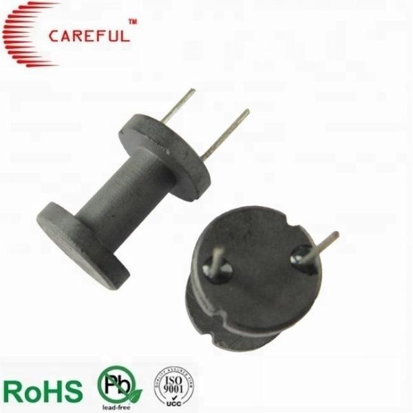 NiZn MnZn Ferrite Drum Core 2 Pins DR Type Magnet Composite