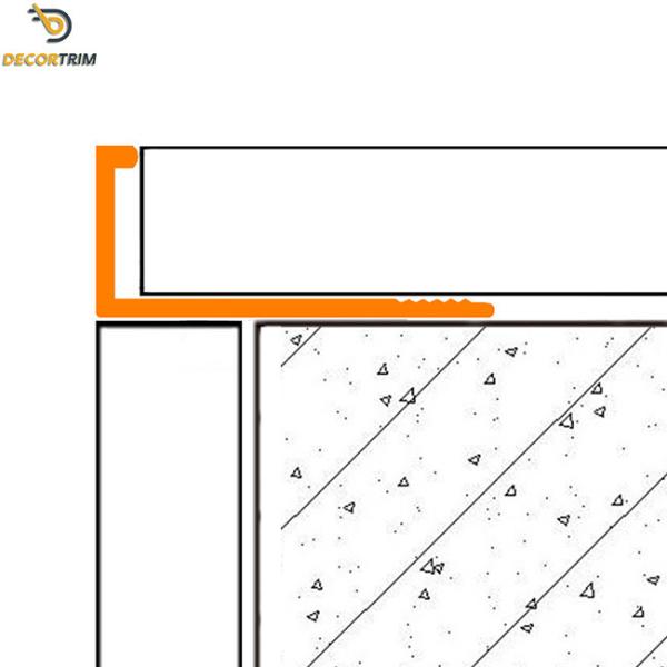 Anodized Matt Black Aluminium Tile Trim Straight Edge Recycled Reusable