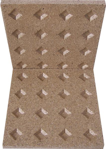 Panneau isolant ignifuge 600-900kgs/M3 de cheminée pour industriel