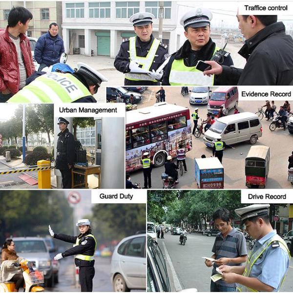 Definição alta montada 32GB das câmeras da polícia de Bluetooth corpo video audio