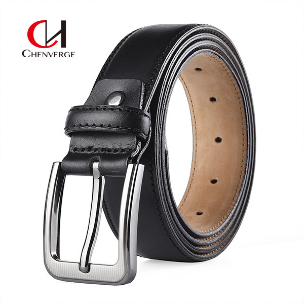 Пряжка иглы 7 пояса кожи Cowhide первого слоя простым гальванизировать уровнем