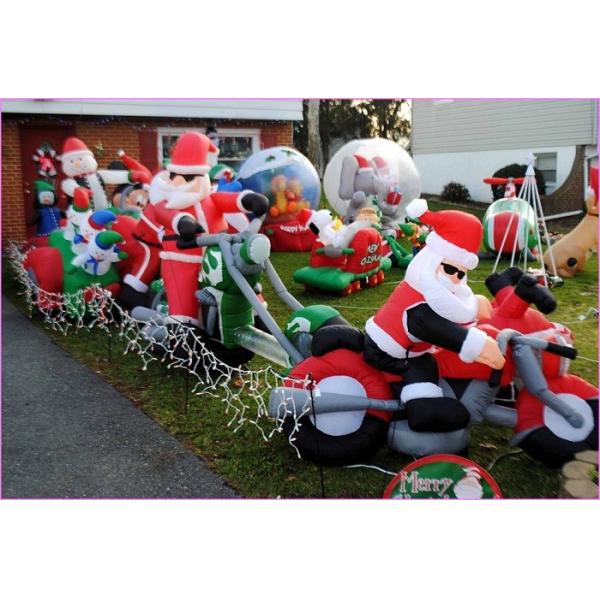 Логотип печатая орнаменты рождества на открытом воздухе раздувных продуктов рекламы гигантские