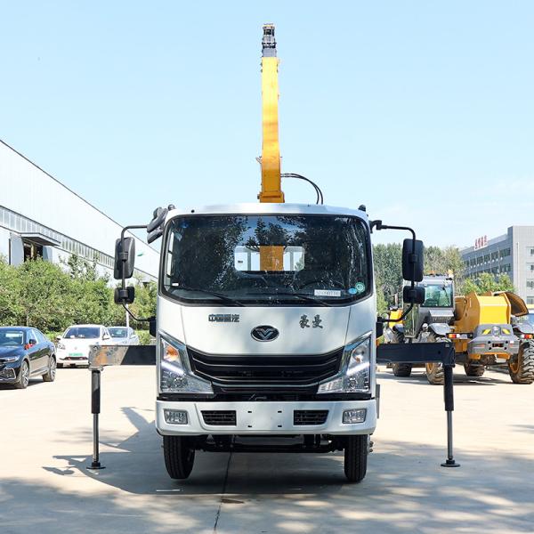homan 4 ton telescopic boom truck mounted crane for sale