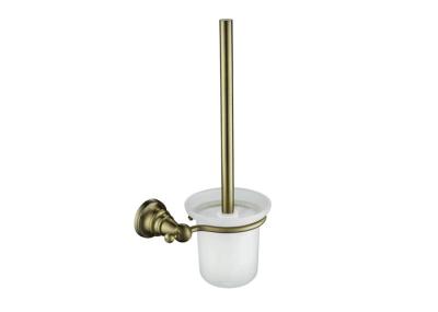 Escova de banheiro de banheiro com suporte Base de latão Moem de parafuso oculta