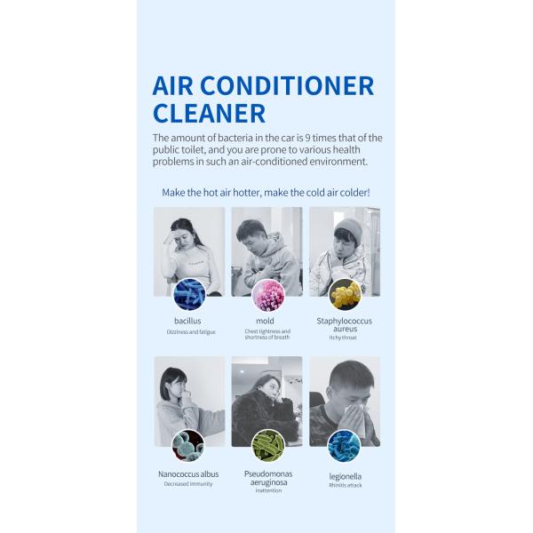 ODM Automóvil Aire acondicionado para automóviles Limpiador AC Desinfectante Spray Antibacteriano