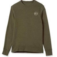 O algodão do estiramento de 4 maneiras bordou a camiseta de Crewneck antiencolhimento
