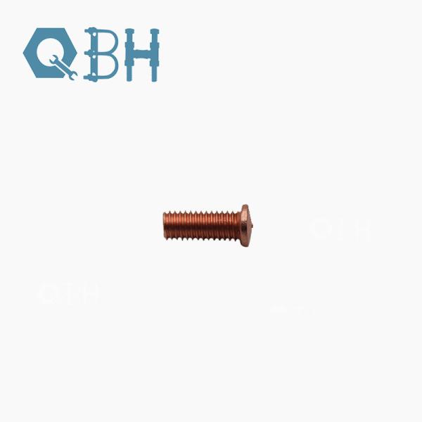 Copper Plated Welding M3 Stainless Steel Hex Head Bolts Din hex flange bolt