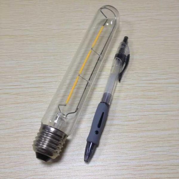 ETL UL cUL listed dimmable LED filament T10 T8 T6  LED tubular light 3.5 Watt warmest light