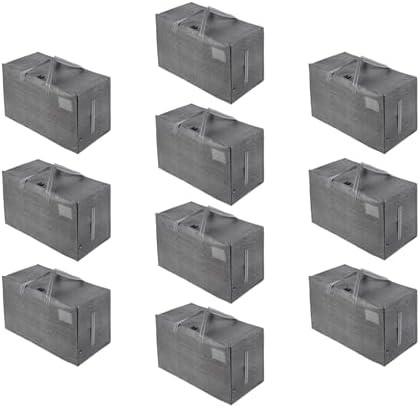 VENO 8 Pack Moving Bags, Moving Supplies, Moving Boxes, College Packing Storage Boxes With Lids Alternative, Heavy Duty