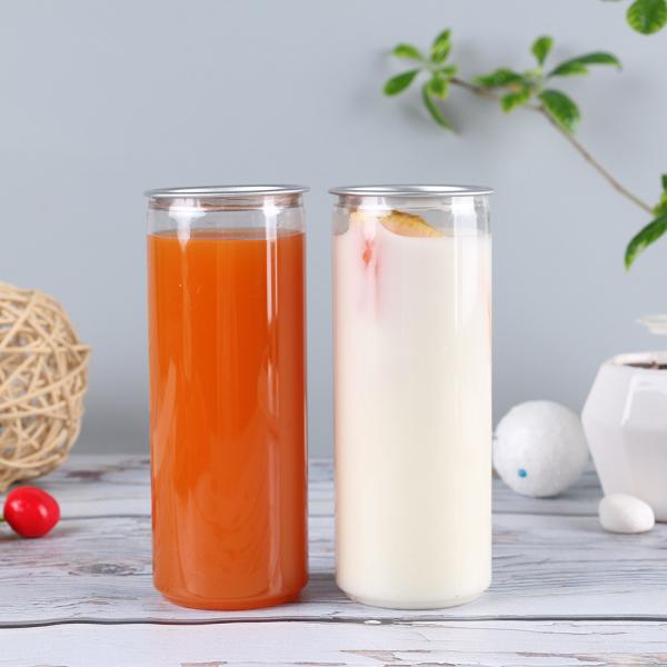 Favorite sealed Plastic Cans Plastic Beverage Cans Pet Can with Easy Open Lid with Good Quality