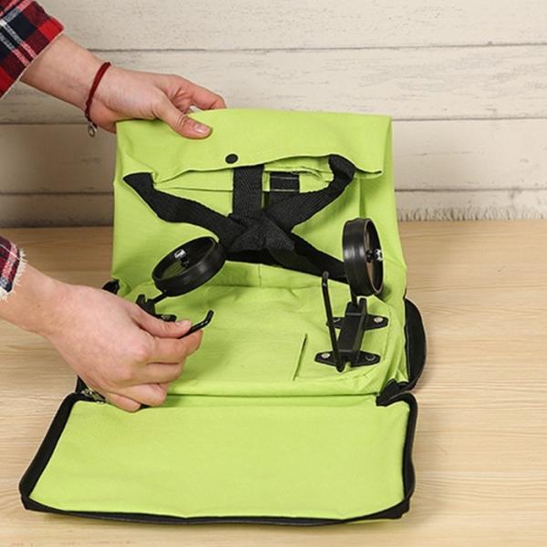 Market Foldable Reusable Shopping Bags 2 Wheels Luggage Vegetable Trolley Bag