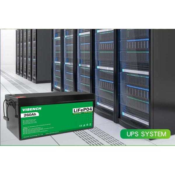 Солнечная энергия 12В 260Ач Перезаряжаемая литий-железо-фосфатная батарея Lifepo4 батареи 12.8В 260Ач Литий-батарея