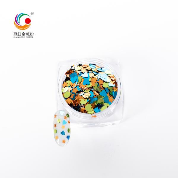 Bulk Cosmetic PET Glitter Powder Mixed Nail Sparkle Sequins 1KG