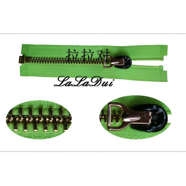 27 Inch Separating Jacket Zipper , Standard Ykk Type Teeth Heavy Duty Open Ended Zips