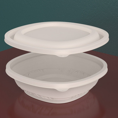 1200ML Biodegradable Takeaway Boxes 138*138*38mm Cornstarch Food Containers