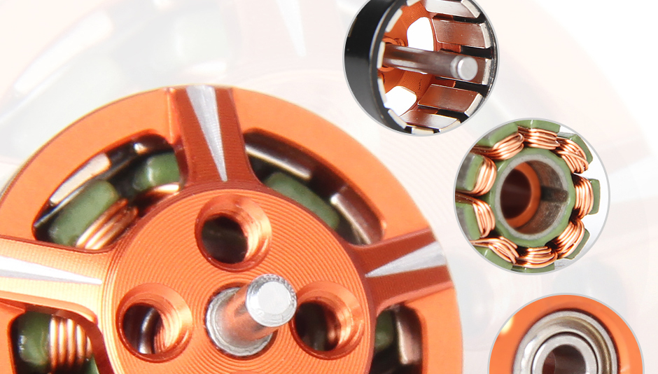 T-Hobby F15 Mini Racing Drone with High-Efficient BLDC Motor Brushless Commutation Permanent Magnet Construction