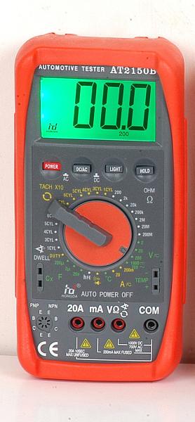 ​Green Backlight  Buzzer Digital Automotive Multimeter With Dwell Tach