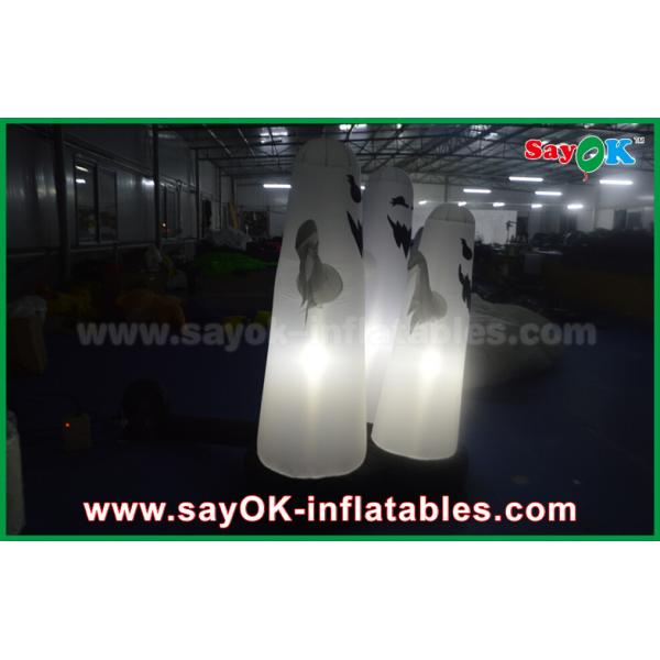 1.5m OXford Cloth Halloween 3 Ghost Inflatable Lighting Decoration Waterproof