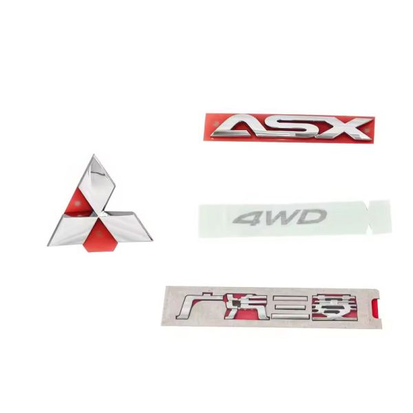 Hot Offer Auto Parts for Mitsubishi ASX 4WD Rear Tailgate Body Sticker Decal Kit New Auto Spare Parts with ASX Letter Logo Mark