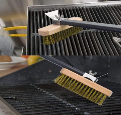 Oven Copper Wire Brush, Strong Aluminum Handle Cleaning Brush, Pizza Oven Brush