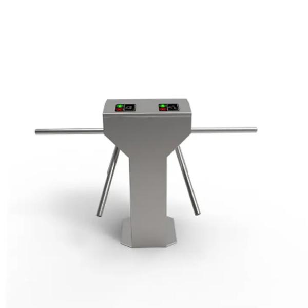 Double Tripod Turnstile Gate Dual Lane Stainless Steel Mechanical Access Control