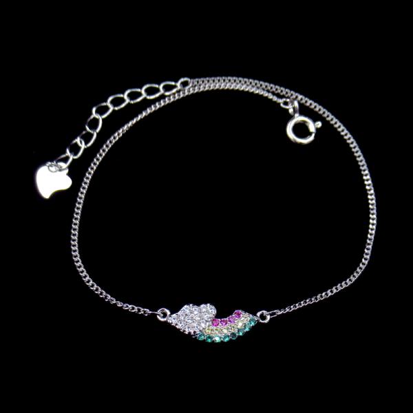 Серебряные ювелирные изделия платины чистые 925, персонализированная кубическая цепь браслета тенниса