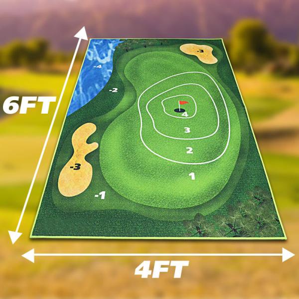 Wholesale Custom Logo Training Driving Practice Putting Golf Mat Golf Hitting Mats Artificial Turf with Rubber