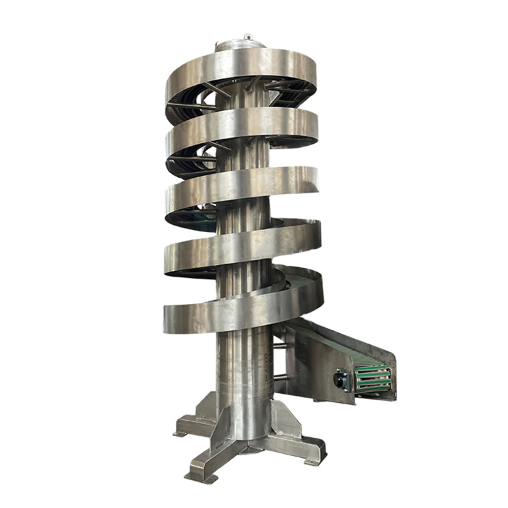 High-Accuracy Vertical Screw Lift Chain Conveyor with Adjustable Speed and Customizable Size