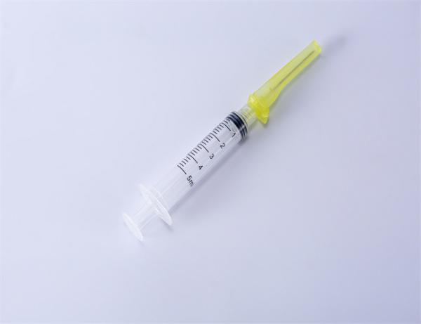 Sterile Medical Disposable Safety Syringe With Safety Needle 16G-30G FDA51K