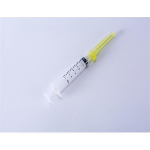 Sterile Medical Disposable Safety Syringe With Safety Needle 16G-30G FDA51K