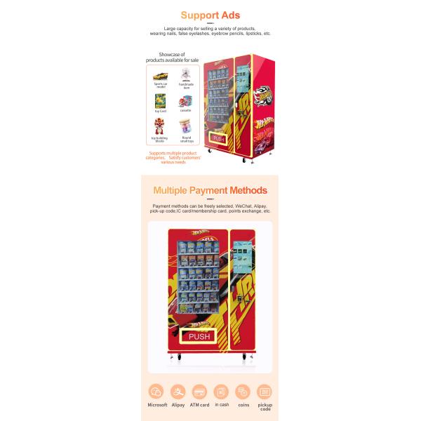 Smart LED Illuminated Toy Car Dispenser Vending Machine with Custom Design