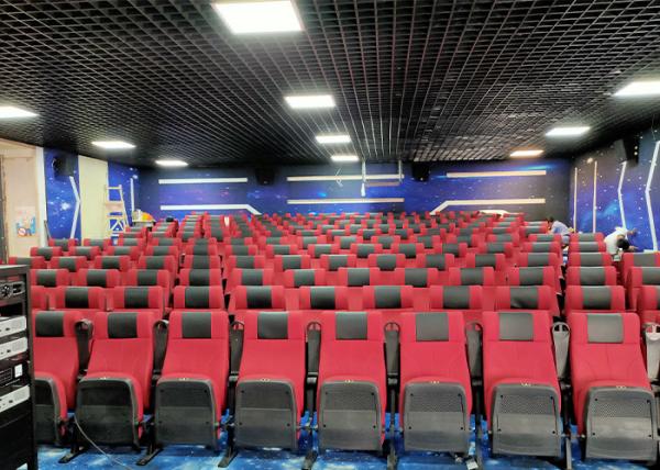 Recliner comercial Sofa Foldable Movie Theater Seats do teatro com o suporte de copo plástico
