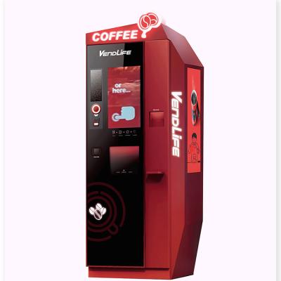 A máquina de venda automática do café de MDB com leitor de cartão 50Hz Vendlife galvanizou Shell