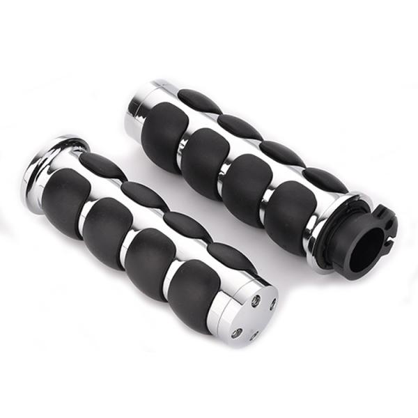 Replace/Repair Custom Chrome Zinc Alloy Hand Grips for Harley Davidson Motorcycle