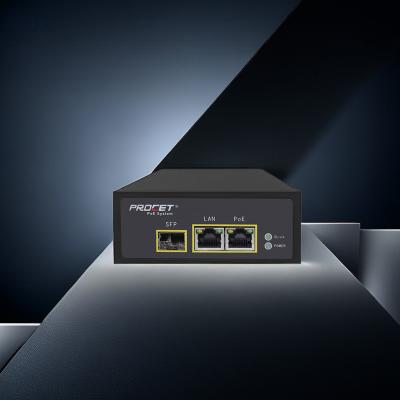 Pt-Pse107ghro-A-S 75w Media Converter With Poe Output For Complex Industrial Backhaul
