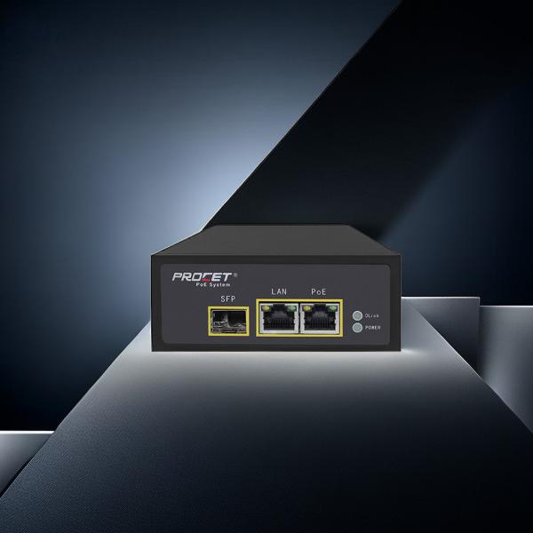 Pt-Pse107ghro-A-S 75w Media Converter With Poe Output For Complex Industrial Backhaul