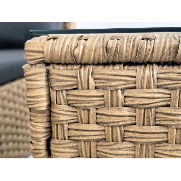 Factory Direct Sales Rattan Corner Sofas 5 Pieces Set Corner Ottoman Storage Table Patio Furniture Garden Set Outdoor Furniture
