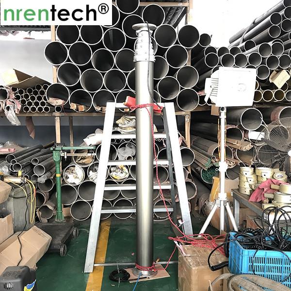 9m pneumatic telescopic mast for mobile CCTV vehicle telescoping mast antenna mast telecommunication tower mast